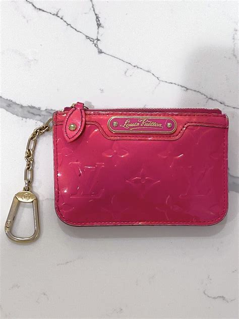 pink louis vuitton keychain wallet|authentic louis vuitton key chains.